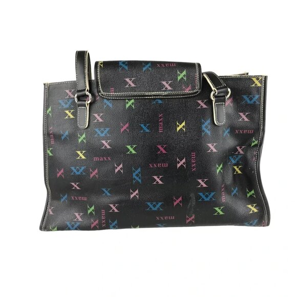 Maxx New York Womens Black Multicolor Inner Pockets Tote Shoulder Bag Size M‎ - Picture 3 of 8